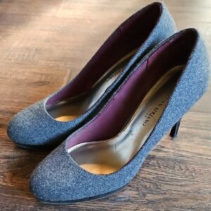 Christian Siriano Textured Gray Heels
